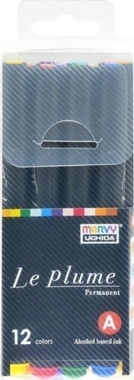 Picture of Markery permanentne z kocówk pdzelkow 12szt