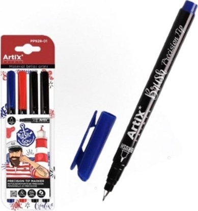 Изображение Markery z precyzyjn kocówk Basic Colors 4 kolor