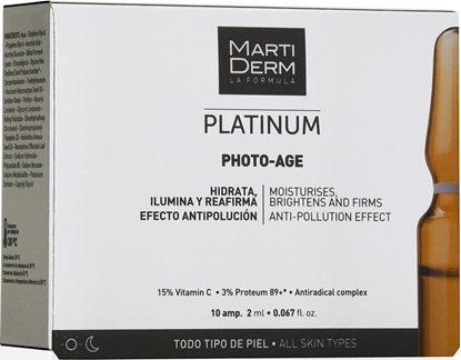Attēls no Martiderm Veido odos serumas - ampuls su vitaminu C MartiDerm Platinum Photo Age 10x2 ml