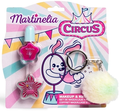 Attēls no MARTINELIA_SET Circus zestaw kosmetyków dla dzieci lakier do paznokci 4ml + byszczyk 2g + brelok 1szt