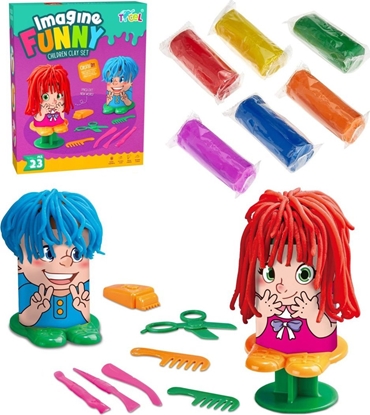 Picture of MASA PLASTYCZNA FRYZJER Z AKCESORIAMI 1SZT