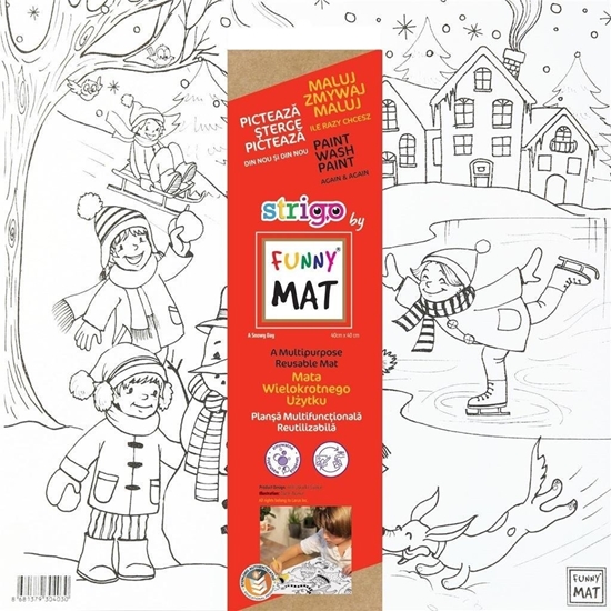 Изображение Mata biaa Zabawa na niegu Funny Mat STRIGO