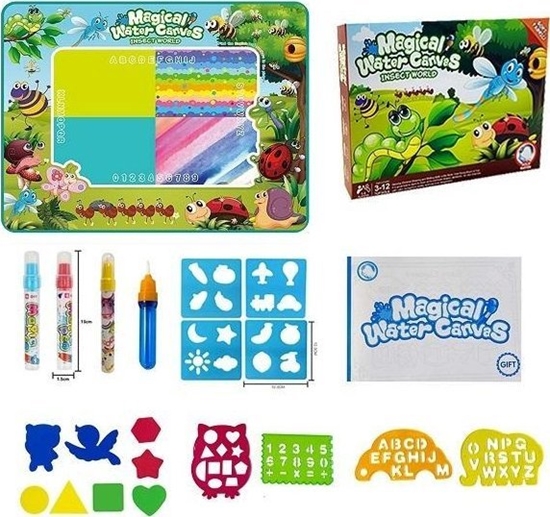 Picture of Mata do kolorowania wodnym pisakiem owady 100x80cm