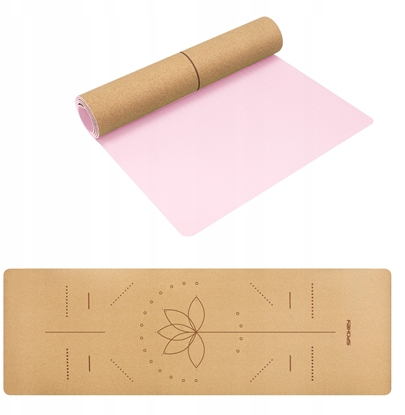 Изображение Mata fitness korkowa do wicze i jogi Spokey SAVASANA