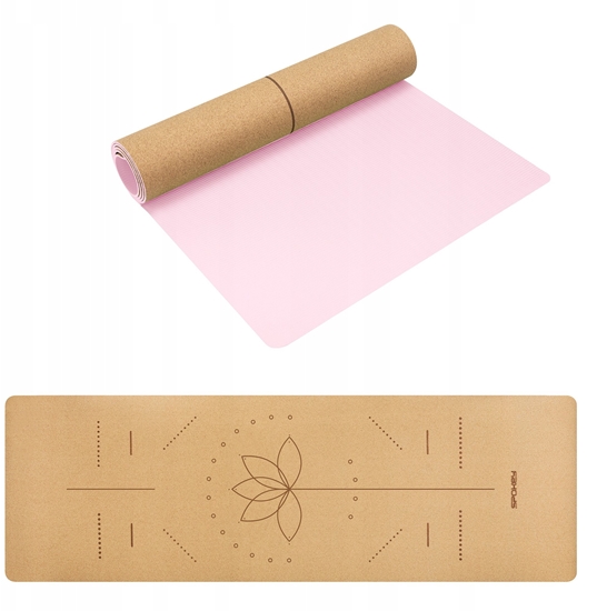 Изображение Mata fitness korkowa do wicze i jogi Spokey SAVASANA