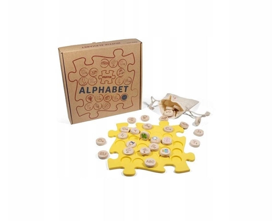 Picture of Mata Sensoryczna Ortopedyczna Puzzle Alfabet Nauka Angielskiego Muffik / Alphabet Lemon / Mfk-101-2-12