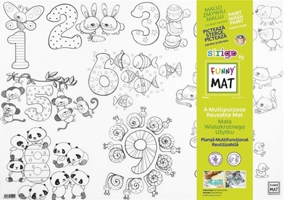 Изображение Mata transparentna Liczby Funny Mat STRIGO