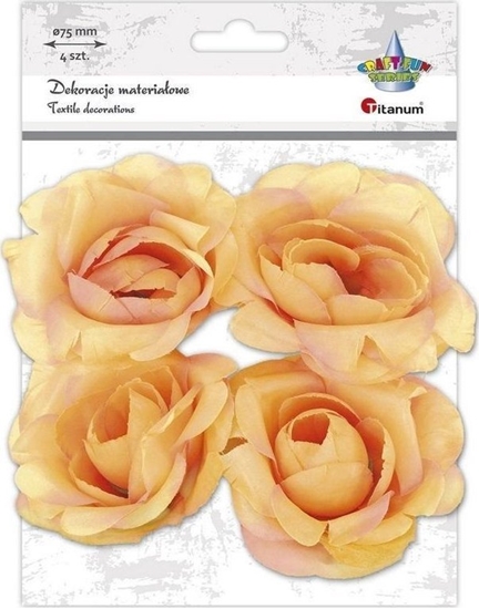 Picture of Materiaowe róe 3D 75mm herbaciane 4szt