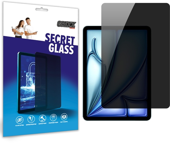 Изображение Matowe szko prywatyzujce GrizzGlass SecretGlass do Apple iPad Air 11" M3 2025