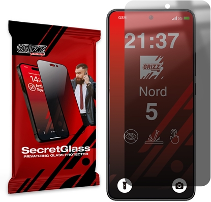 Изображение Matowe szko prywatyzujce GrizzGlass SecretGlass do OnePlus Nord 5
