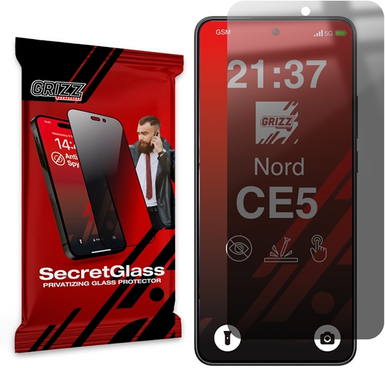 Изображение Matowe szko prywatyzujce GrizzGlass SecretGlass do OnePlus Nord CE5