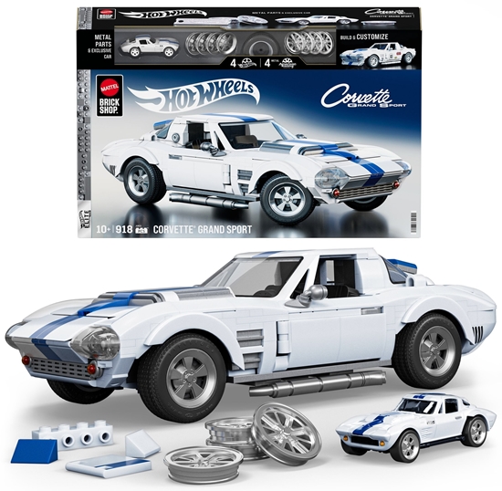 Изображение Mattel Brick Shop Klocki Hot Wheels Elite Series Corvette Grand Sport (JGR31)