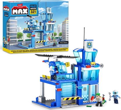 Attēls no Max MAX CITY Bricks Police Station, 318pcs