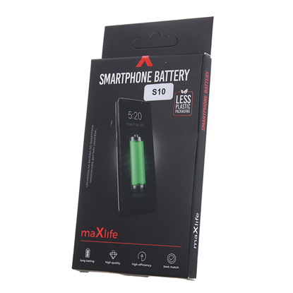 Изображение Maxlife battery for Samsung S10 EB-BG973ABU 3400mA