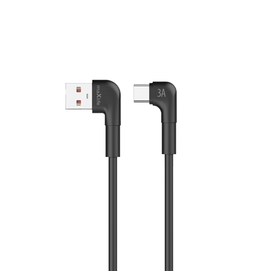 Picture of Maxlife MXUC-09 angle cable USB - USB-C 2,0 m 3A b