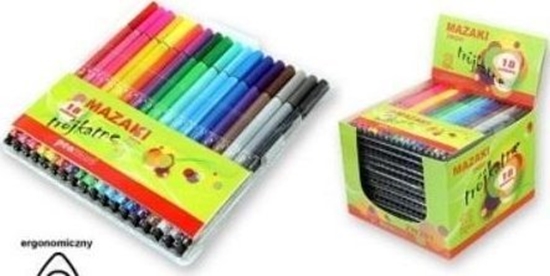 Изображение Mazaki trójktne 18 kolorów
