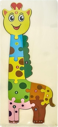 Изображение MCD Puzzle drewniane kids z cyframi yrafa