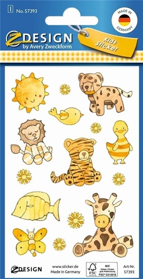 Picture of MD Creative Brokatowe naklejki - óte zwierztka