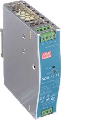 Attēls no Mean Well NDR-75-24 Hutschienennetzteil 75W 24V DC