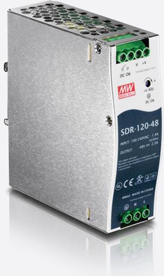 Picture of Mean Well SDR-120-48 Hutschienennetzteil 120W 48V DC