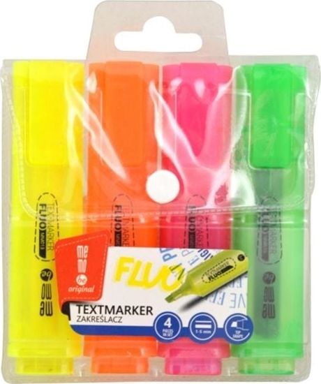 Picture of MemoBe Zakrelacze neonowe etui 4 kolory MemoBe