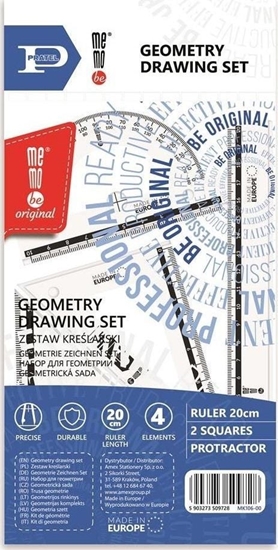 Picture of MemoBe Zestaw krelarski z linijk 20cm MemoBe PRATEL