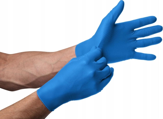 Picture of Mercator Medical Rkawice nitrylowe Mercator gogrip blue XL 50szt