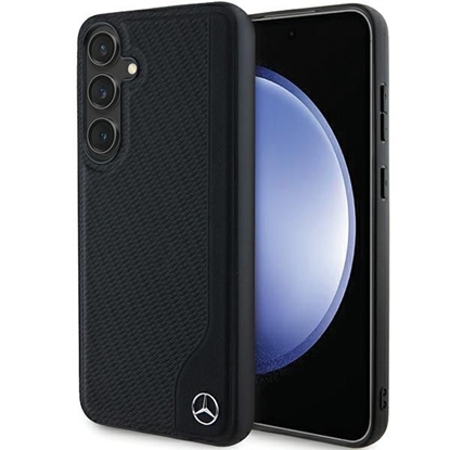 Attēls no Mercedes-Benz Mercedes Leather Debossed Line MagSafe case for Samsung Galaxy S24+ - black