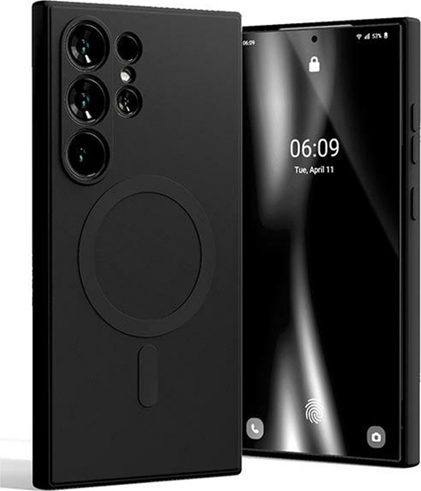 Picture of Mercury MagSafe Semi-Silicone Sam S24 Ultra S928 czarny/black