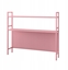 Изображение Metalowa nadstawka na biurko WENDY, 1150 x 980 x 220 mm, róowa