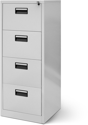 Attēls no Metalowa szafa kartotekowa SARA V4, 460 x 1320 x 620 mm, szara