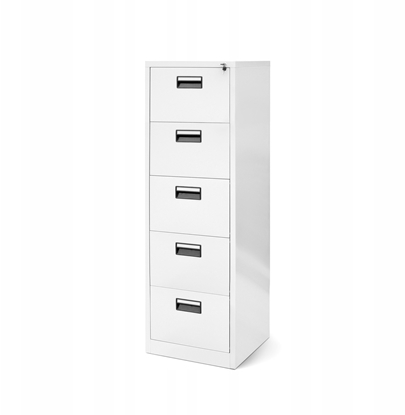 Attēls no Metalowa szafa kartotekowa SARA V5, 460 x 1630 x 620 mm, biaa