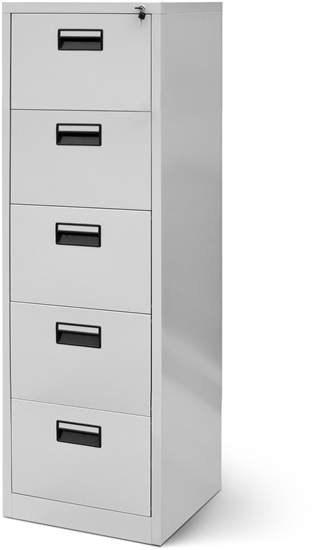 Picture of Metalowa szafa kartotekowa SARA V5, 460 x 1630 x 620 mm, szara