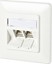 Attēls no Metz METZ CONNECT C6Amodul 2-portowa puszka podtynkowa 180M, czysta biel RAL9010