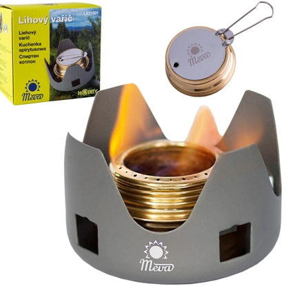 Attēls no Meva Tourist alcohol stove fueled with ethanol and alcohol MEVA