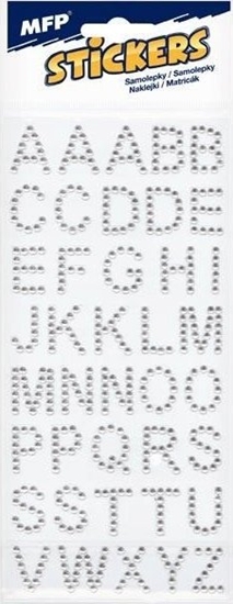 Picture of MFP paper naklejki kamyki - litery 40 szt. 19mm 8001 1032378