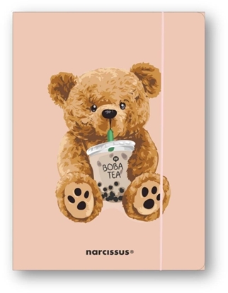 Picture of MFP paper Teczka A4+ z gumk Teddies&Mi Boba Tea