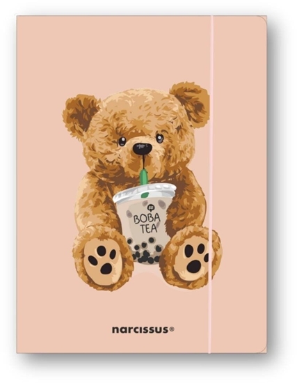 Picture of MFP paper Teczka A4+ z gumk Teddies&Mi Boba Tea