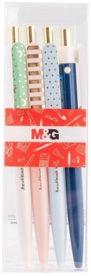 Picture of MG Dugopis pstrykany 0.5mm Simple Me nieb 4szt M&G