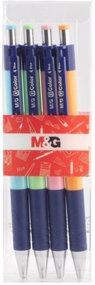 Picture of MG Dugopis pstrykany 0.7mm nieb 4szt M&G