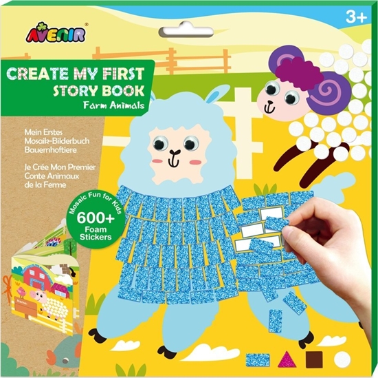 Picture of MGA Wyklejanka Moja pierwsza ksika z mozaikami - Zwierzta z farmy