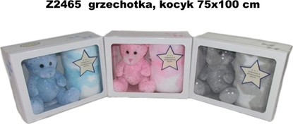 Attēls no MI z grzechotk i kocykiem 75x100cm MIX