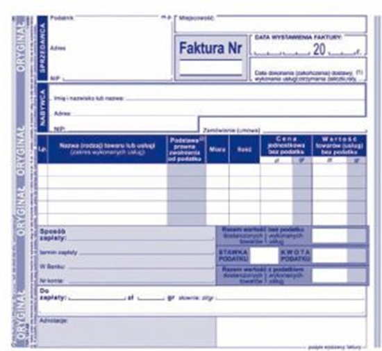 Изображение Michalczyk & Prokop Faktura 2/3 A5 z jednÄ stawkÄ podatku 131-4E