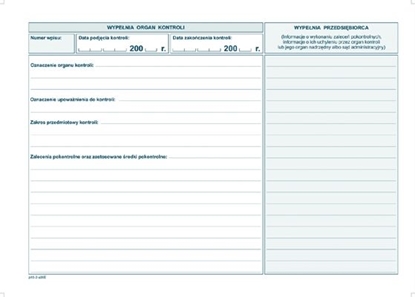 Изображение Michalczyk & Prokop Ksika kontroli A5 NOWA P10-U