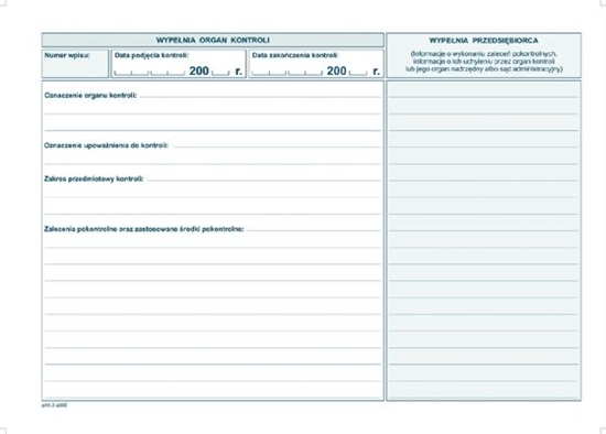 Изображение Michalczyk & Prokop Ksika kontroli A5 NOWA P10-U