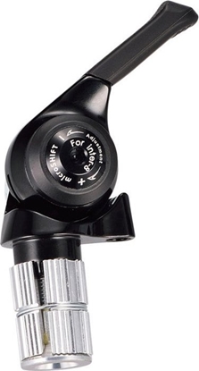 Attēls no Microshift Manetka MICROSHIFT INTER 8, Prawa, 8.rzdowa, Kompatybilna z Shimano, Bar End Shifter, Indeksowanie (NEW)