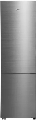 Picture of Midea Refrigerator | MDRB600MME46 | Energy efficiency class E | Free standing | Combi | Height 201 cm | No Frost system | Fridge net capacity 313 L | Freezer net capacity 130 L | Display | 35 dB | Stainless steel