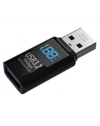 Attēls no Miernik Adapter Mathorn MPMA-10AA60 USB A do A LED PD 60W 3A VAW 10Gbps