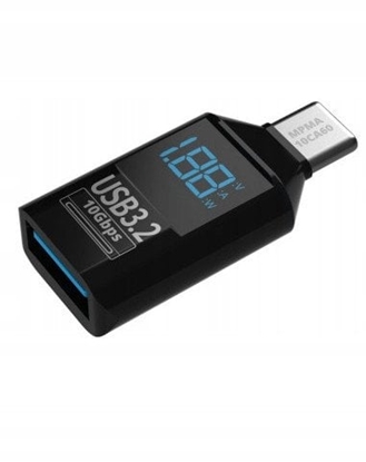 Attēls no Miernik Adapter Mathorn MPMA-10CA60 USB C do A LED PD 60W 3A VAW 10Gbps