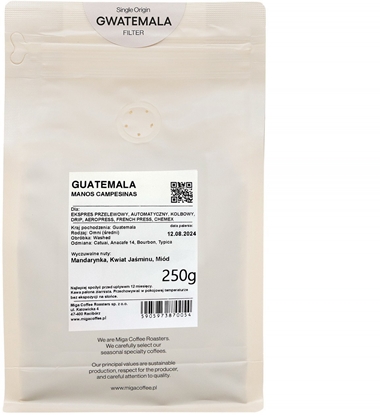 Attēls no Miga Coffee - kawa ziarnista Gwatemala Manos Washed Filter 250g